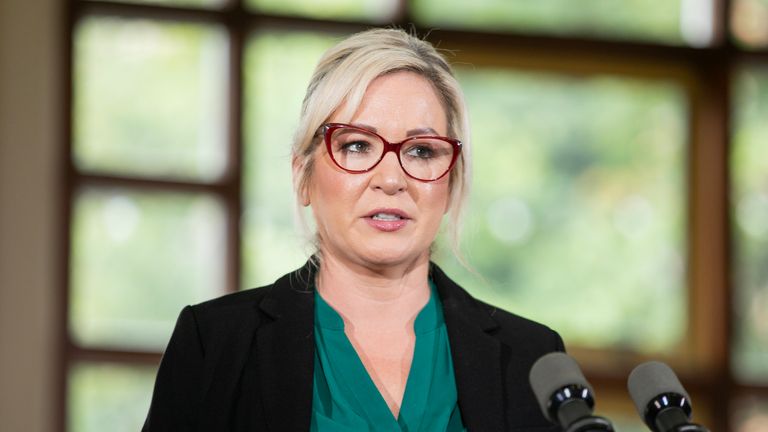 Michelle O'Neill at an event last month. Pic: PA