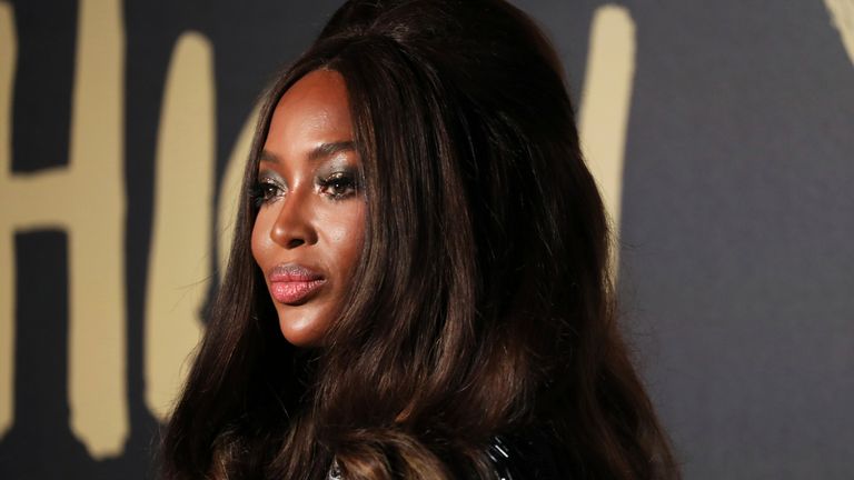 Naomi Campbell at her Fashion For Relief event in London in 2019. Pic: AP