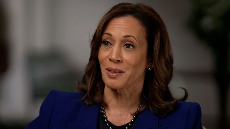 Kamala Harris speaks to NBC