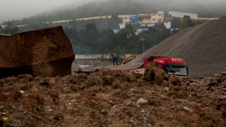 A critical minerals processing plant in Yunnan province, southern China