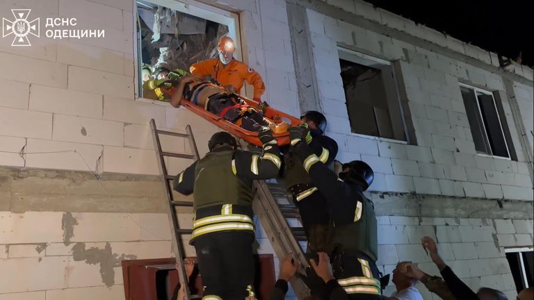 Ukraine: Teenage girl among at least four killed in Russian missile strike on Odesa | World News | Sky News