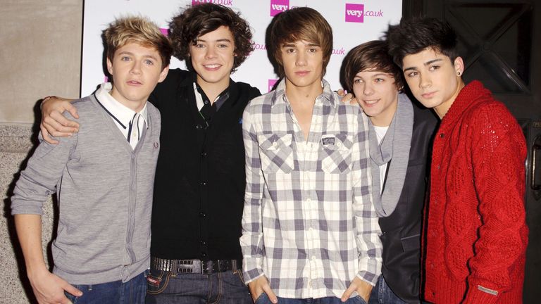 One Direction in 2010. Pic: Rex Features