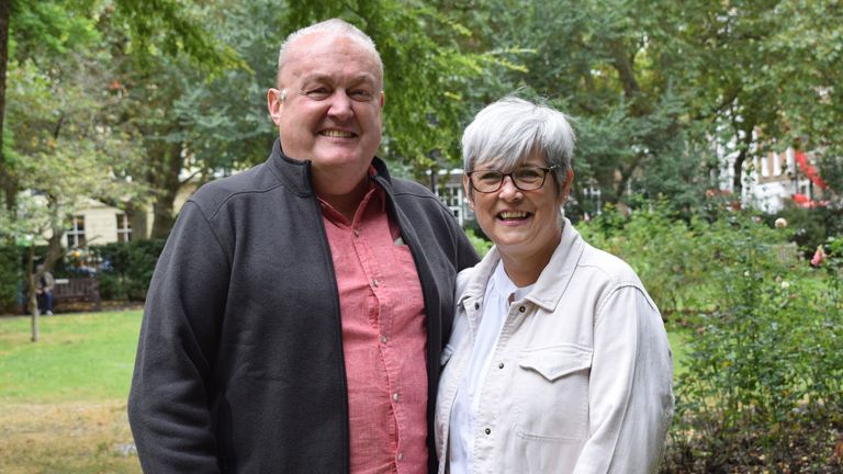 Paul Read with his wife Pauline.
Pic: PA