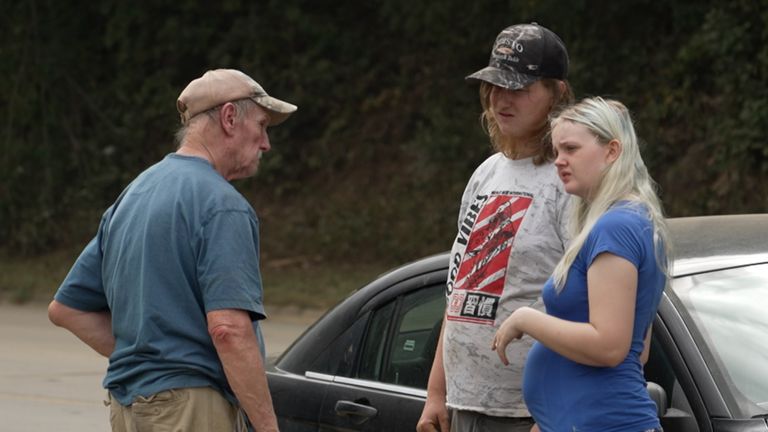 Robert Buchanan and his son and daughter-in-law