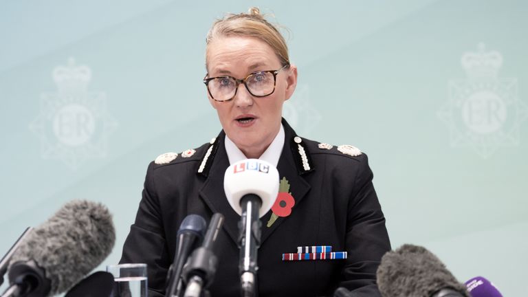 Merseyside Police Chief Constable Serena Kennedy. Pic: PA