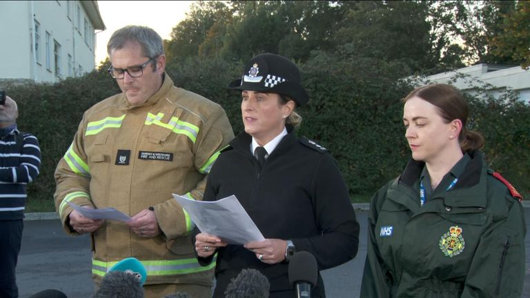 During a news conference, Dorset Police said &#34;potential carbon monoxide poisoning is primary line of inquiry&#34; in the Swanage care home deaths. 