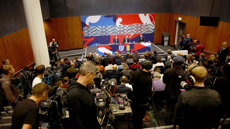 Thomas Tuchel during the press conference