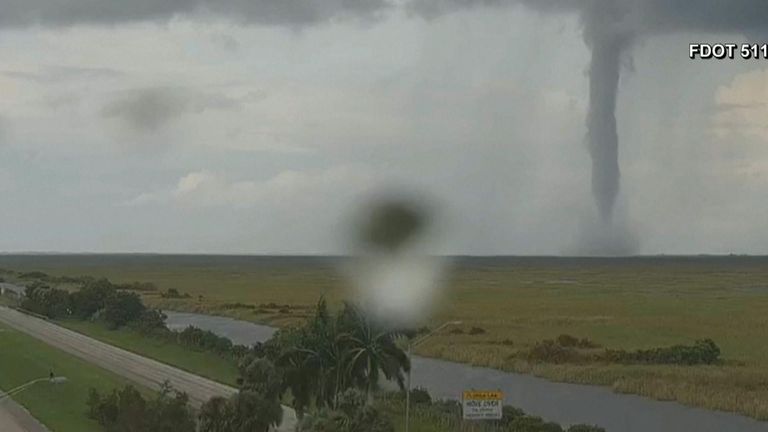 Tornados seen in Florida ahead of arrival of Category 5 storm Hurricane Milton