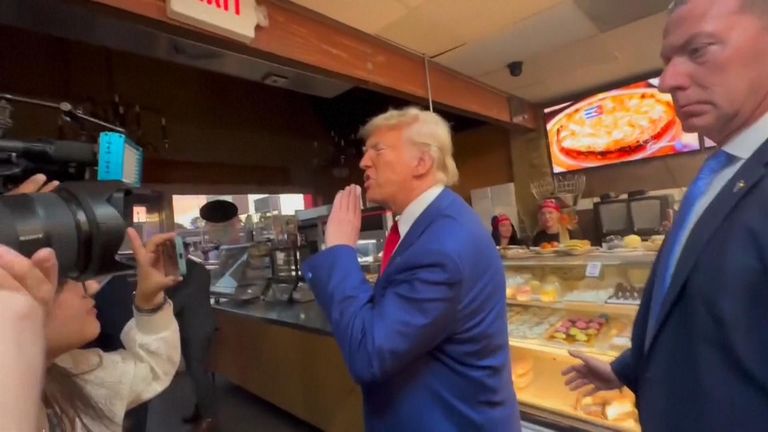 Trump greets Las Vegas supporters at Cuban restaurant
