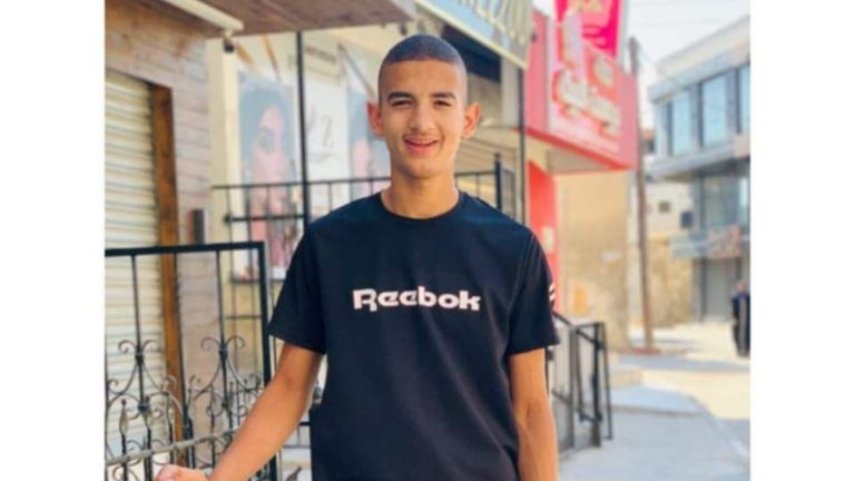 14-year-old Rayan Al Sayed shot dead by israeli forces on October 14 2024 near the entrance to the Old City of Jenin. Pic: Family handout