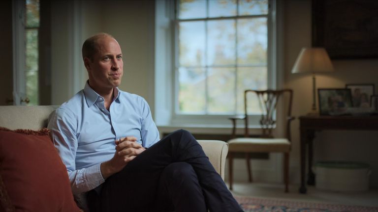 In the clip, Prince William said that he had no agenda other than to help people in need.