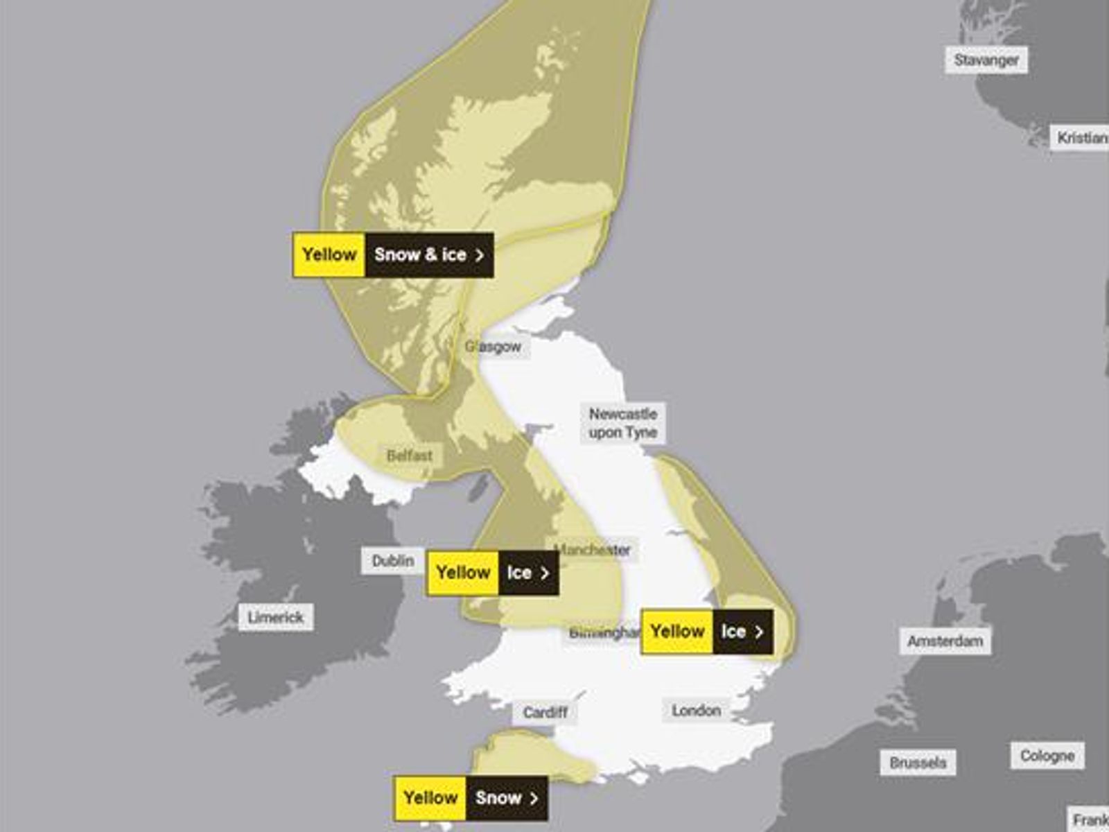More snow to fall over the weekend as Met Office issues warning for ...