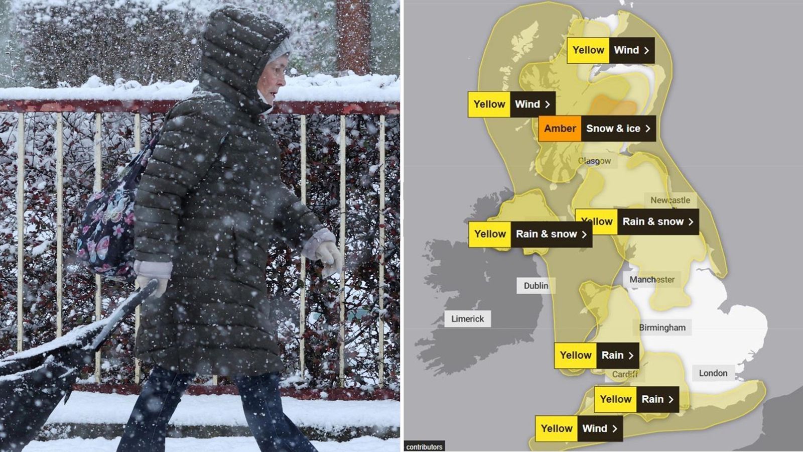 Storm Bert latest: ‘Multi-hazard weather event’ to hit UK and Ireland – as rare red warning issued