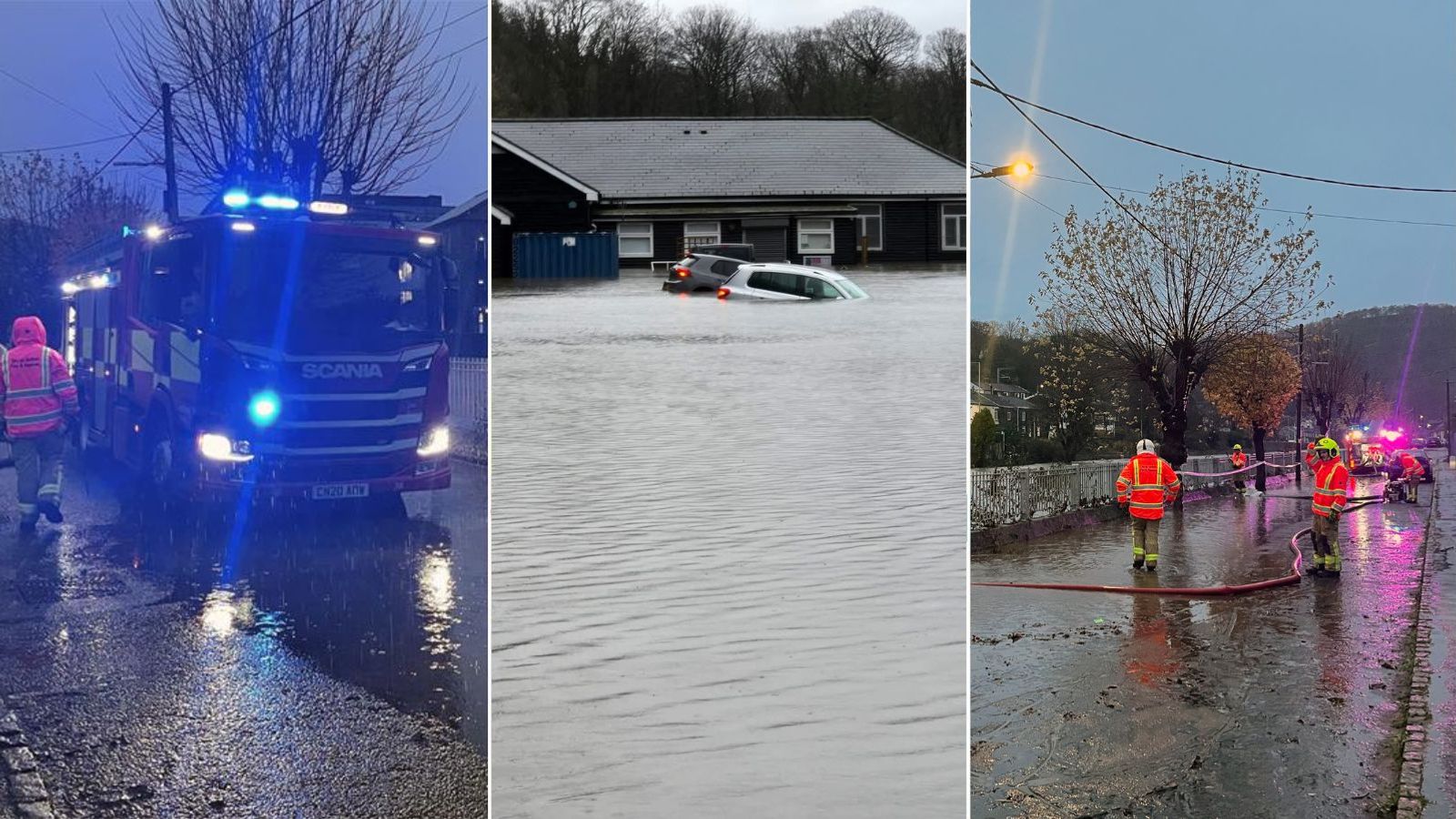 Storm Bert latest: Major disruption on railways as UK heads back to work; hundreds of flood warnings and alerts in place