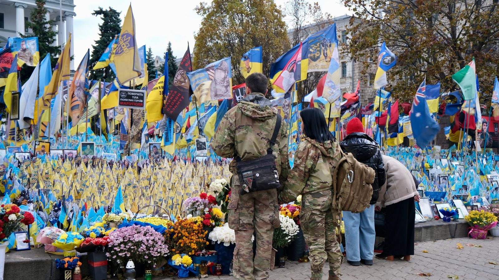 Ukrainians mourn their dead after almost 1,000 days of war - but US move sparks hope