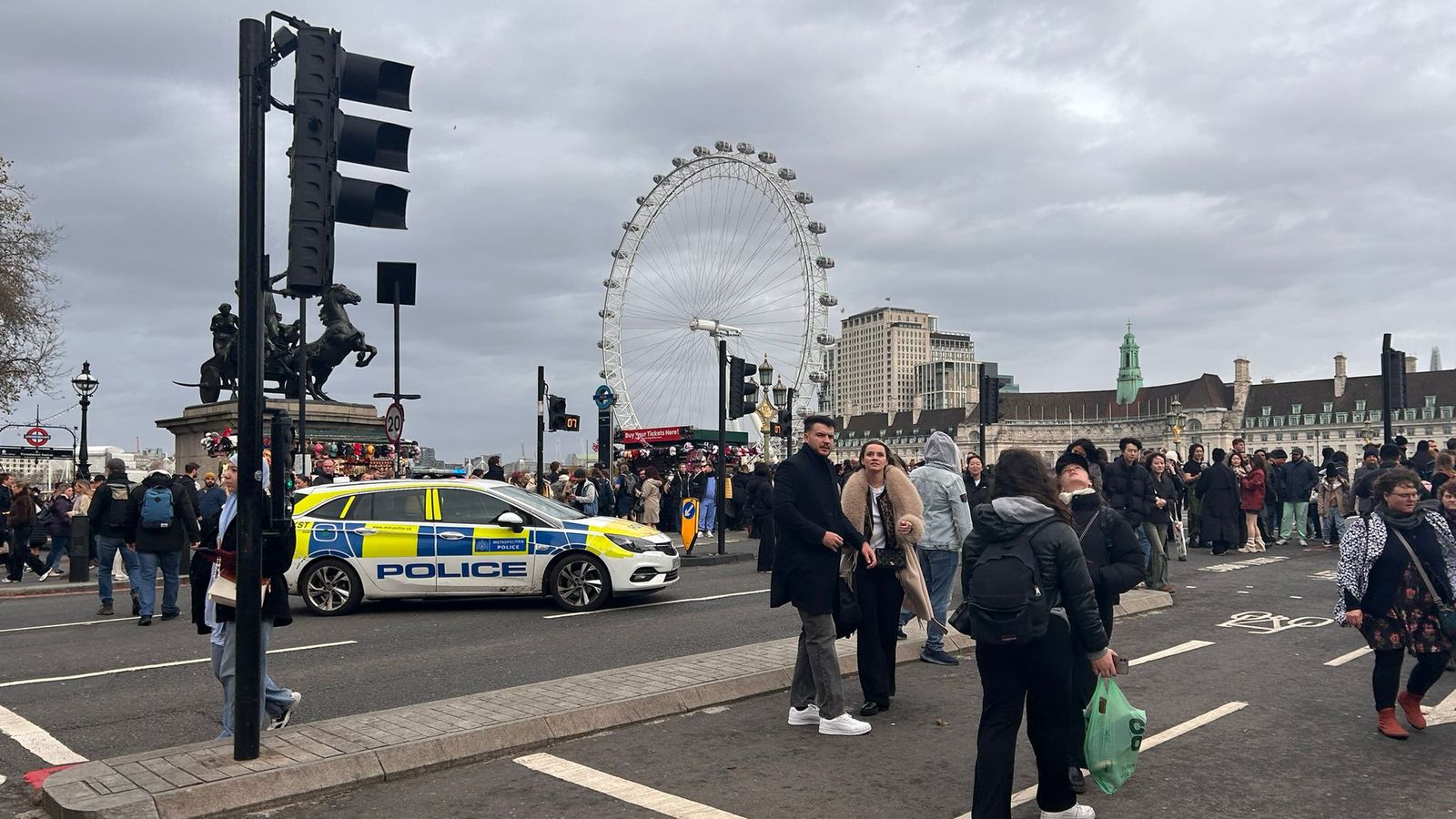 Man fighting for his life after stabbing on Westminster Bridge