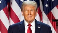 Republican presidential nominee former President Donald Trump is pictured at an election night watch party, Wednesday, Nov. 6, 2024, in West Palm Beach, Fla. (AP Photo/Alex Brandon)