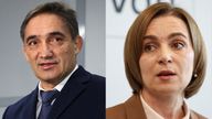 Alexandr Stoianoglo and Maia Sandu will be facing off in a decisive run for the presidency. Pic: Reuters