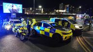 Emergency services outside Buchanan Bus Station in Glasgow.
Pic: PA
