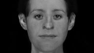 The facial reconstruction of the unidentified woman. Pic: PA/Greater Manchester Police