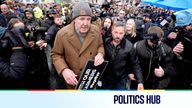 Jeremy Clarkson joins the farmers protest.
Pic: PA