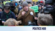 Jeremy Clarkson speaks with the media in central London ahead of the farmers protest.
Pic: PA