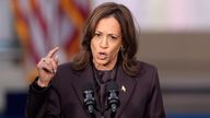 Vice President Kamala Harris delivers a concession speech for the 2024 presidential election on the campus of Howard University in Washington, Wednesday, Nov. 6, 2024. (AP Photo/J. Scott Applewhite)