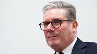 Keir Starmer speaks at the beginning of a bilateral meeting with World Bank President Ajay Banga on day two of the UNFCCC Cop29 climate summit in Baku, Azerbaijan.
Pic: PA