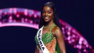 Miss Nigeria Chidimma Adetshina during the recent Miss Universe pageant.
Pic: Reuters