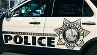 A police patrol vehicle of the Las Vegas Metropolitan Police at night. Pic: iStock
