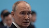 Russian President Vladimir Putin attends the Collective Security Treaty Organisation (CSTO) summit in Astana, Kazakhstan, November 28, 2024. REUTERS/Turar Kazangapov

