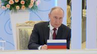 President Putin says Russia launched '90 missiles and 100 drones' at Ukraine overnight - in part "as a response to the incessant strikes on Russian territory by American missiles". 