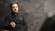 Still from Stuart Ramsay's Sky News interview with Ukrainian President Volodymyr Zelenskyy on Nov 29 2024
