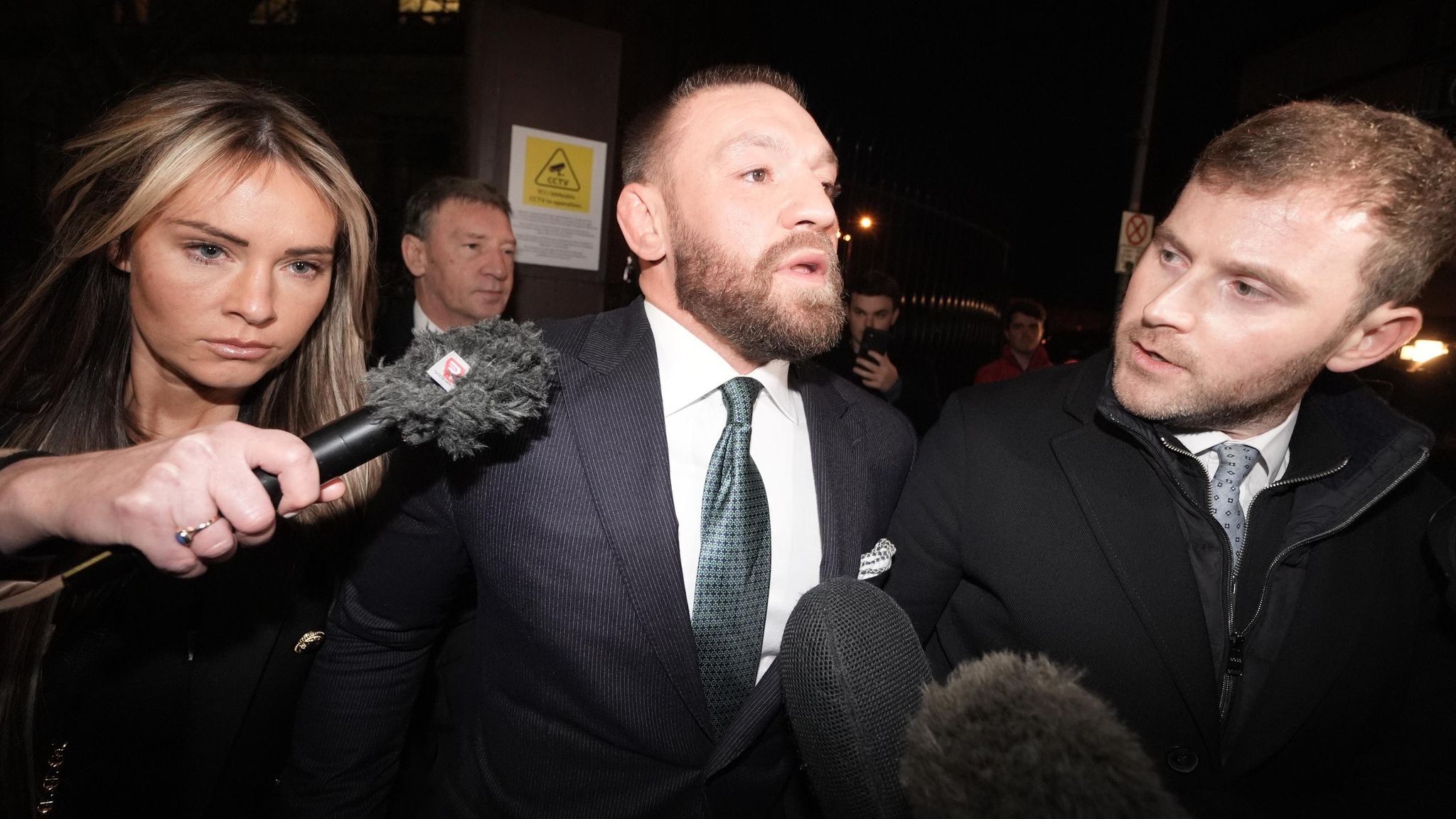 Conor McGregor speaks after losing civil rape case as feminist march held  in Dublin | World News | Sky News