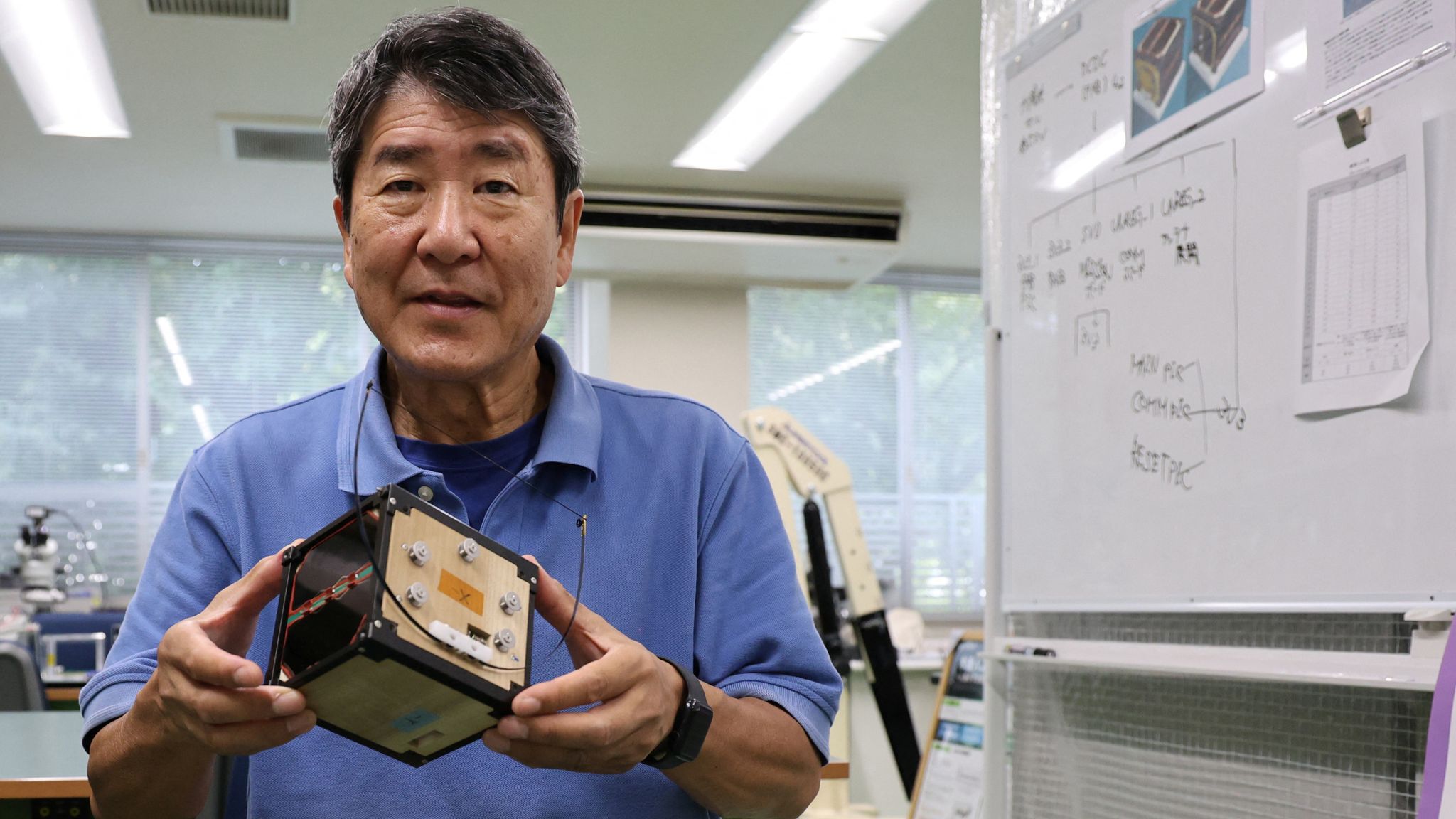 World's first wooden satellite heads to space in Mars exploration test