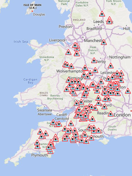 flood warnings in Eng as of 0715 