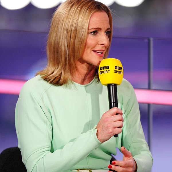 Gabby Logan presenting for BBC Sport during the Paris Olympics. Pic: PA