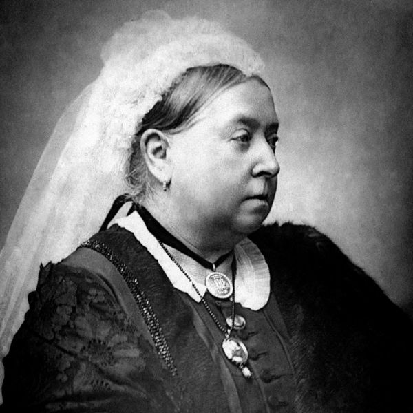 A portrait of Queen Victoria (1819-1901), Queen of the United Kingdom, Empress of India. around 1890. She married Prince Albert of Saxe-Coburg-Gotha in 1840. Her sense of vocation greatly contributed to restoring the prestige of the British monarchy.