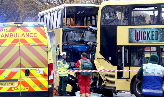 Manchester bus crash: Seventeen people taken to hospital after collision on Rochdale Road