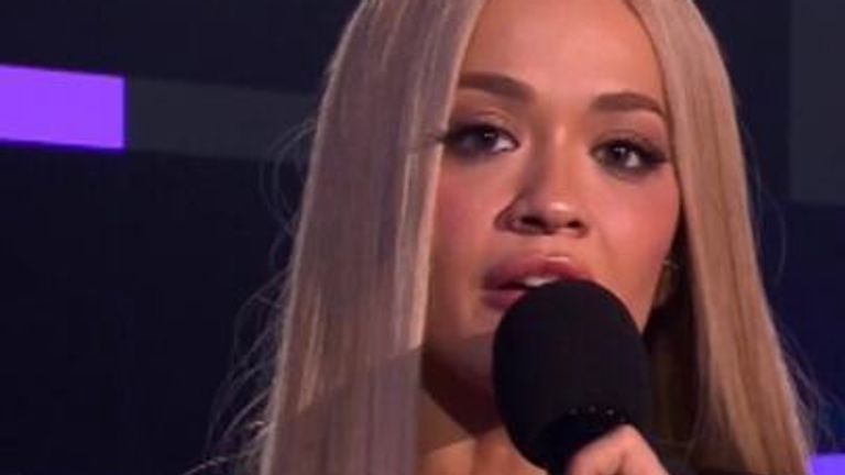 MTV Awards host Rita Ora has paid an emotional tribute to her friend Liam Payne on stage at the ceremony, saying he had the ‘biggest heart’.