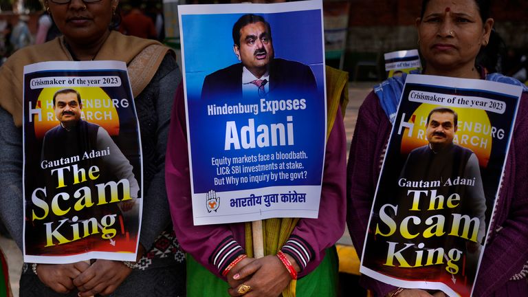 The Adani group has been accused of fraudulent practices in the past. File photo: AP/Manish Swarup