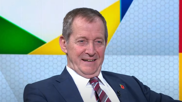 Alastair Campbell on Sky News this evening