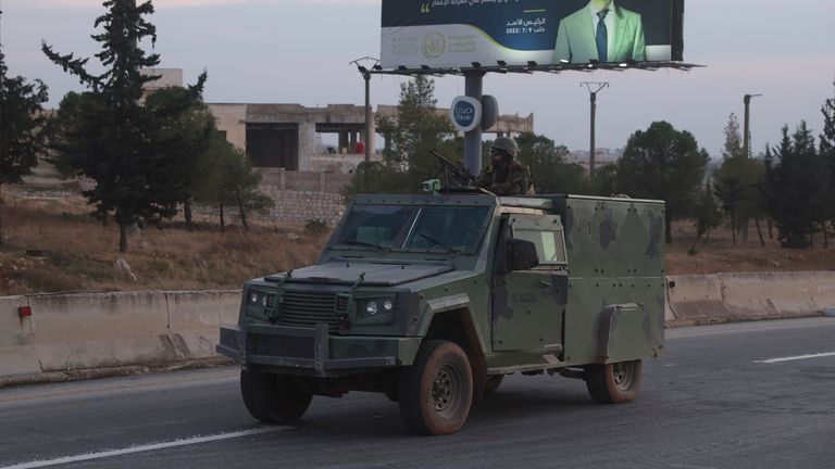 Opposition forces take control of areas outside Aleppo, Syria, Friday, Nov. 29, 2024. (AP Photo/Ghaith Alsayed) 