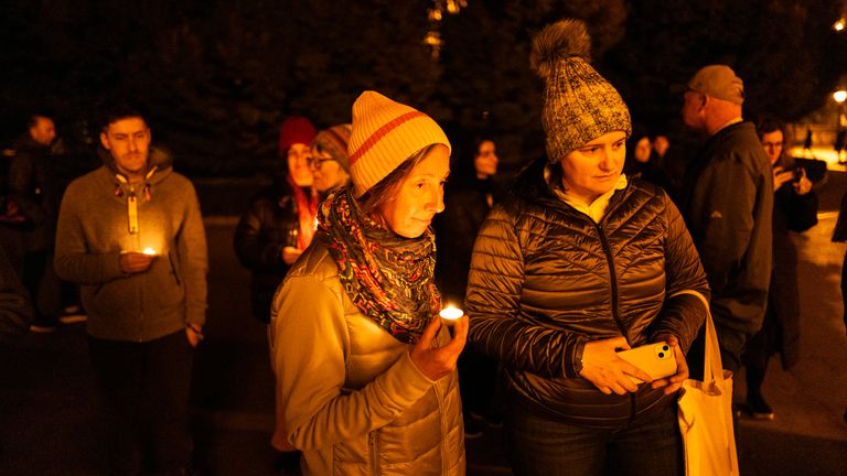 Friends attended a candlelight memorial in the city on Saturday. Pic: AP