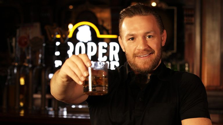 McGregor made millions selling his own whiskey brand in 2021. Image: AP