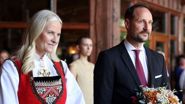 Norway's Crown Prince Haakon and Crown Princess Mette-Marit in June. File pic: NTB/Silje Katrine Robinson/Reuters