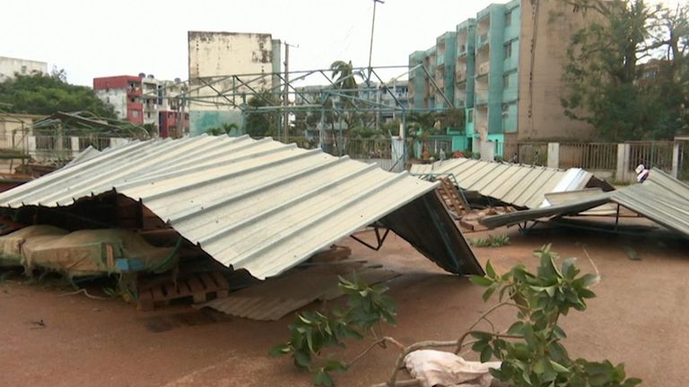 Cuba begins clearing up after Hurricane Rafael