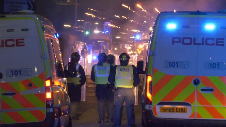 fireworks and fires set off in Gilmerton area of Edinburgh