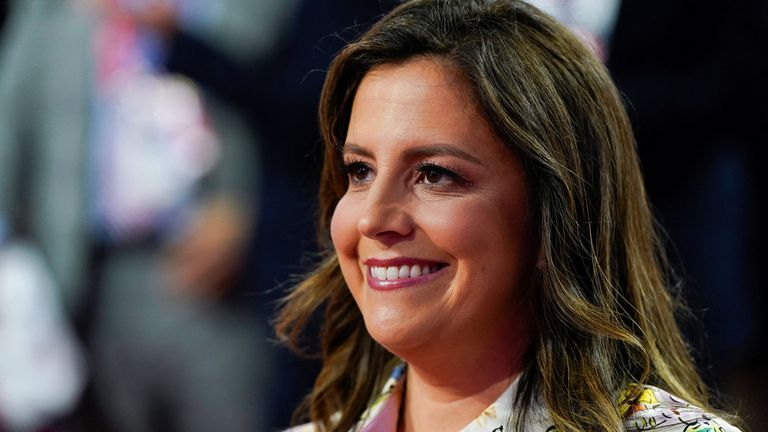 FILE PHOTO: Representative Elise Stefanik (R-NY) attends Day 1 of the Republican National Convention (RNC) at the Fiserv Forum in Milwaukee, Wisconsin, U.S., July 15, 2024. REUTERS/Elizabeth Frantz/File Photo