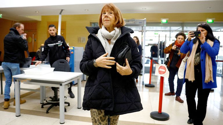 Gisele Pelicot arrives to attend the trial of Dominique Pelicot.
Pic: Reuters